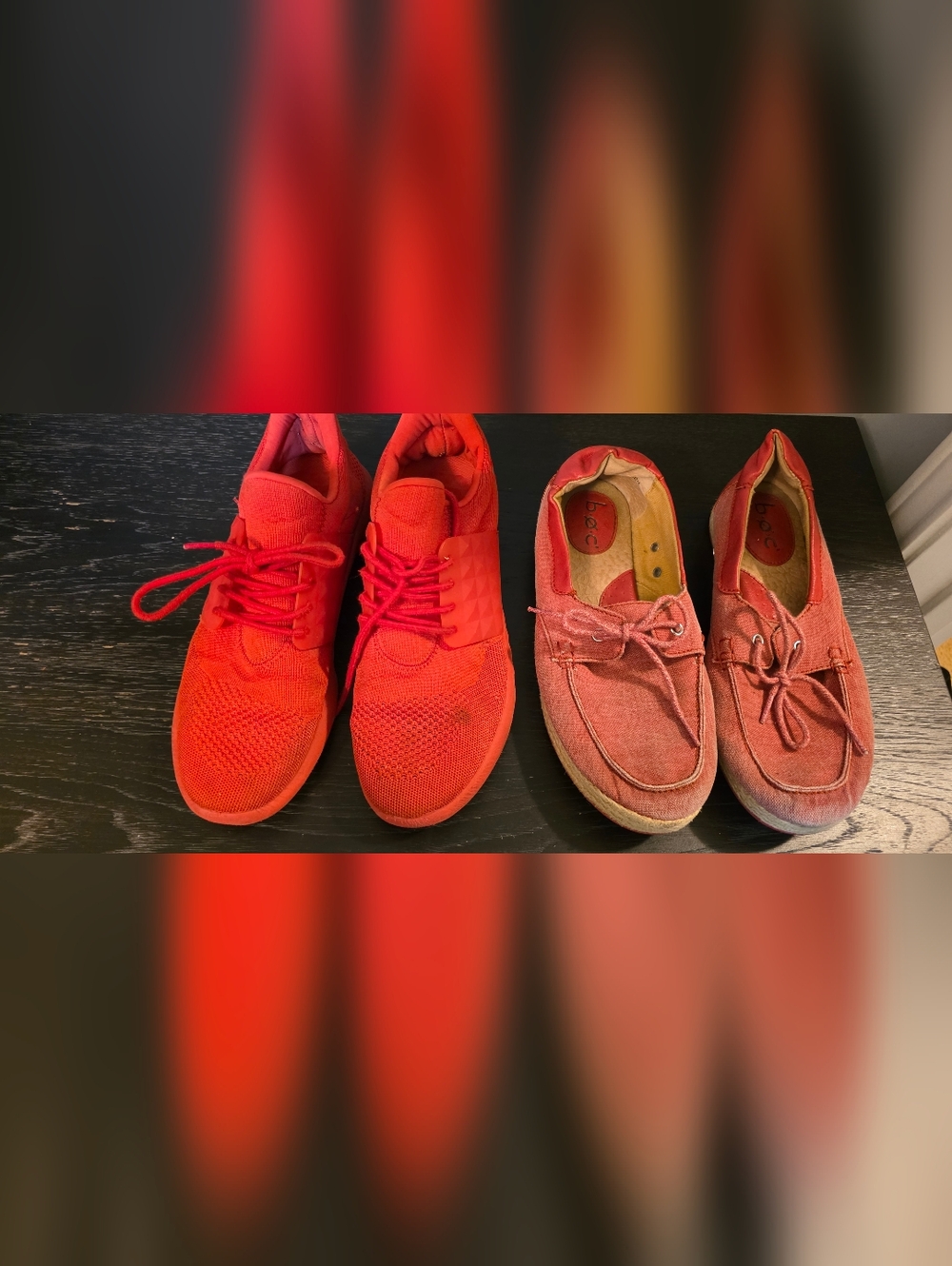 🔥 Red Shoes Bundle – Sneakers + Casual Boat Shoes 🔥